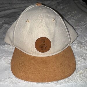 The Little Surfer Dude Cream and Tan Kids Hat